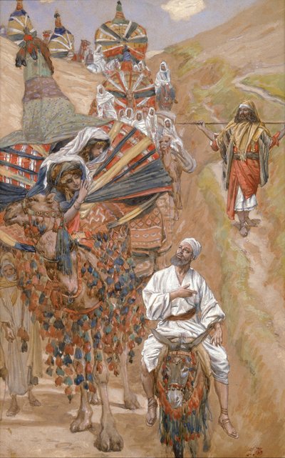Rebecca Meets Isaac by the Way by James Jacques Joseph Tissot